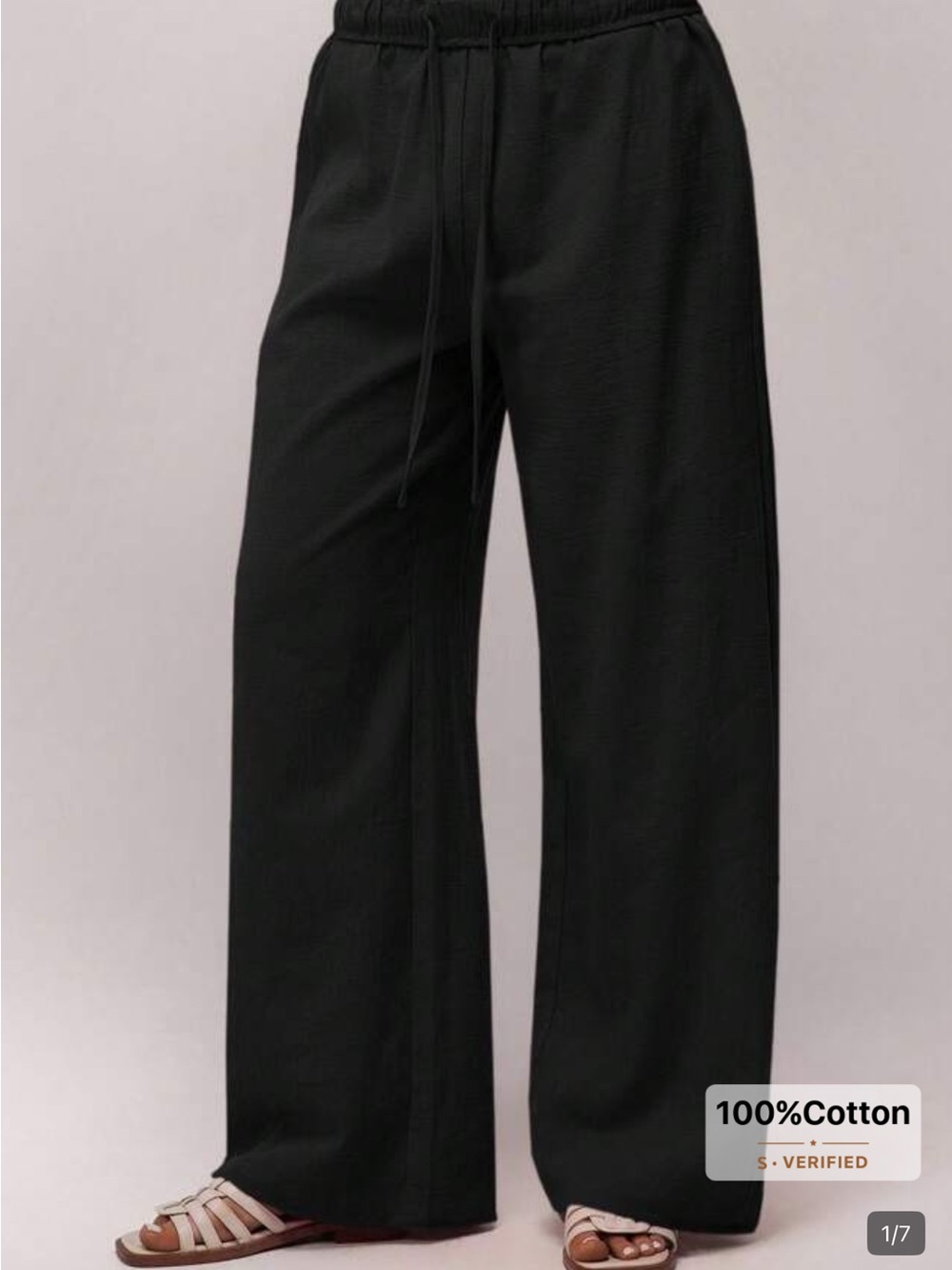 Forever 21 Women's Low Waist Fold-Over Waistband Casual Vacation Pants, Spring